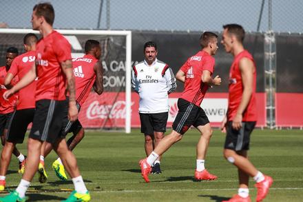 Primeiro treino de Carrillo no Benfica