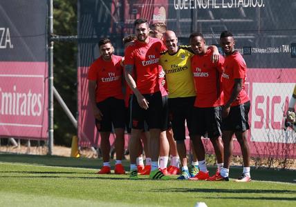 Primeiro treino de Carrillo no Benfica