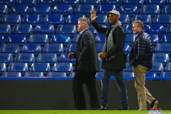 Didier Drogba, Guus Hiddink, Roman Abramovich