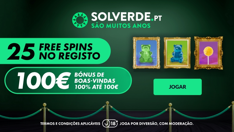 Solverde casino: bnus de boas-vindas 100% at 100 + 25 free spins no registo