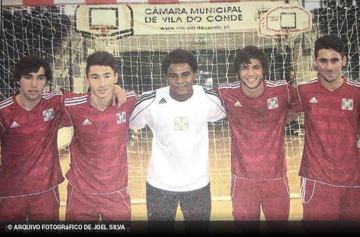 Da esquerda para a direita: Andr Silva, Rafinha, Joel Silva, Marafona e Tiago Cruz