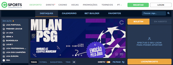 casino portugal sports: pode fazer apostas desportivas na Liga Portugal, Premier League, Bundesliga, NBA, e muito mais