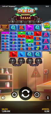 Captura de tela do jogo Cash Lab do Betclic casino na verso para telemvel, no Betclic App.