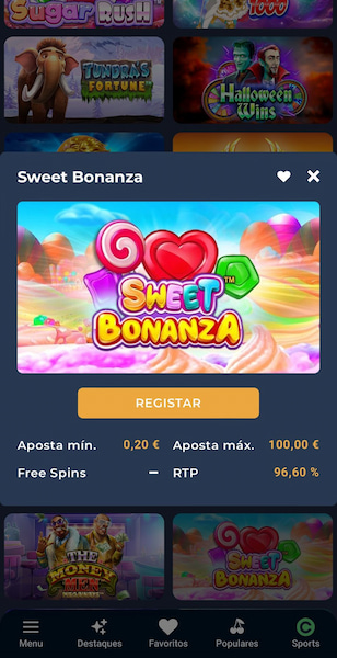 casino portugal sweet bonanza: aposta mnima de 0,20 e mxima de 100