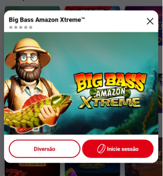 Captura de ecr do Betclic app demonstrando o jogo Big Bass Amazon Xtreme.