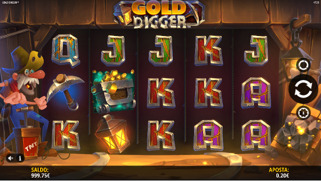 Imagem do Betclic casino demonstrando o jogo Gold Digger.
