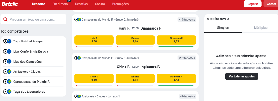 Como funciona o handicap Betclic?