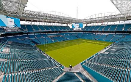 Um jogo no SunLife Stadium de Miami