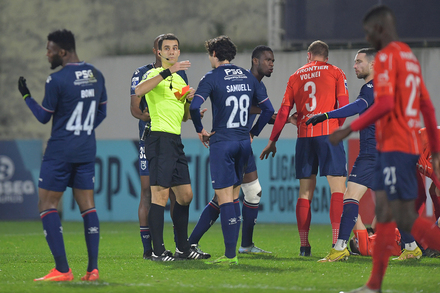 Oliveira de Azemeis, Portugal. 12th Feb, 2023. Rodrigo Borges (Oliveirense)  Football/Soccer : Portugal Liga Portugal 2 SABSEG match between UD  Oliveirense 2-1 FC Porto B at the Estadio Carlos Osorio in Oliveira