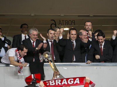 Antnio Salvador e o seu SC Braga celebraram em grande