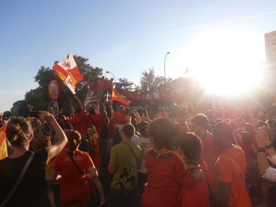 Euro 2012: Espanha festeja nas ruas de Madrid