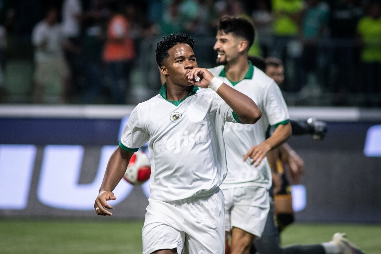 Novo golo de Endrick coloca Palmeiras, de Abel Ferreira, na final do Paulista