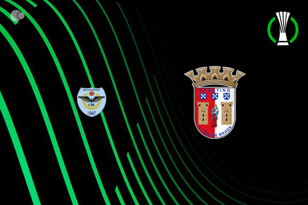 Zeleznicar Pancevo 0-0 SC Braga ao intervalo
