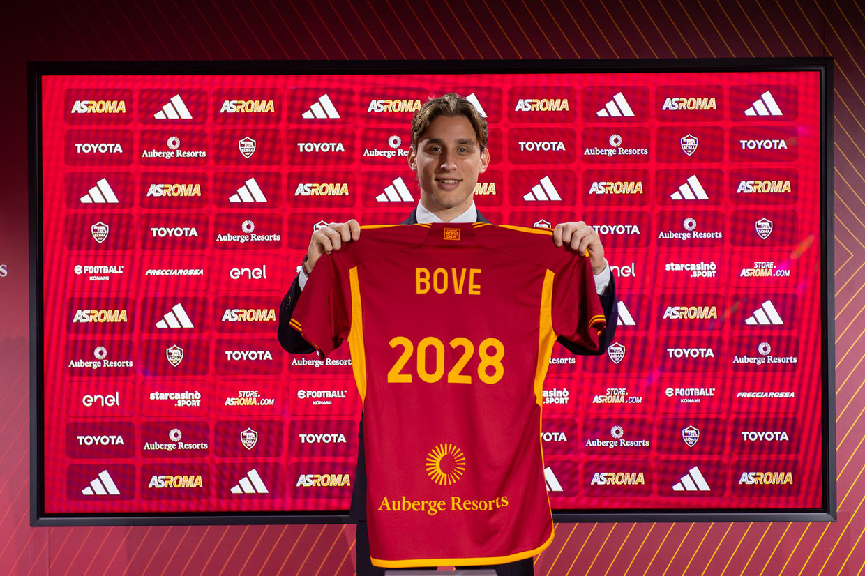 Até 2028: Bove renova com a AS Roma