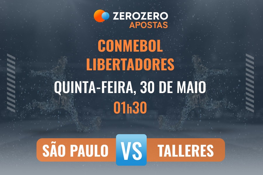 Odds e prognstico So Paulo vs Talleres  30/05/2024  CONMEBOL Libertadores