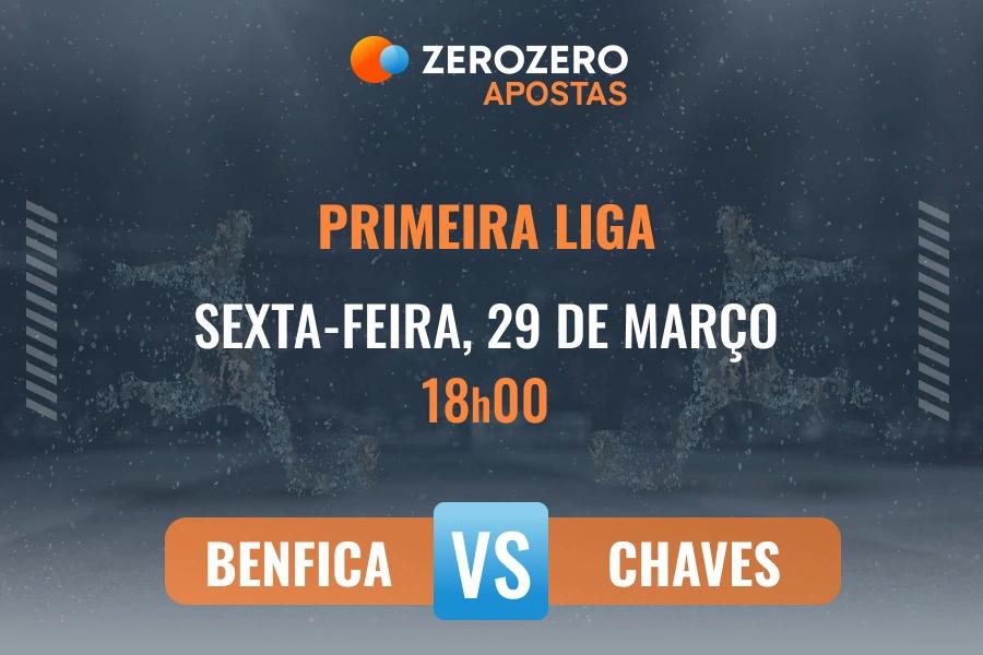 Odds e prognstico Benfica vs GD Chaves  29/03/2024  Primeira Liga