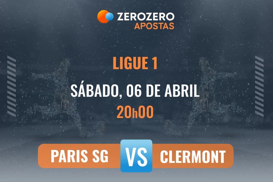 Odds e prognstico Paris SG vs Clermont  06/04/2024  Ligue 1