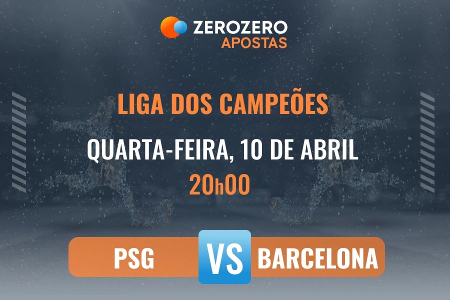 Odds e prognstico PSG vs Barcelona  10/04/2024  Liga dos Campees