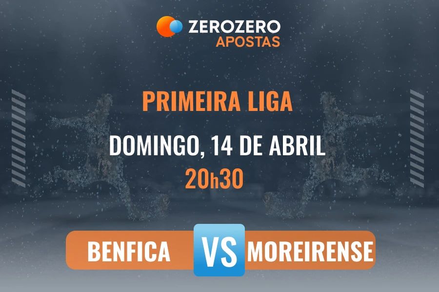 Odds e prognstico Benfica vs Moreirense  14/04/2024  Primeira Liga