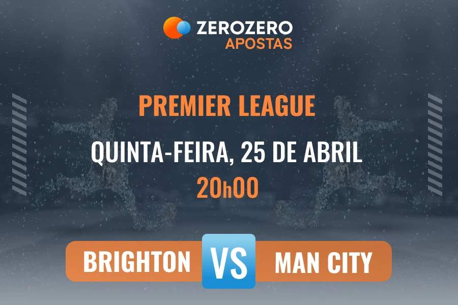 Odds e prognstico Brighton vs Manchester City  25/04/2024  Premier League