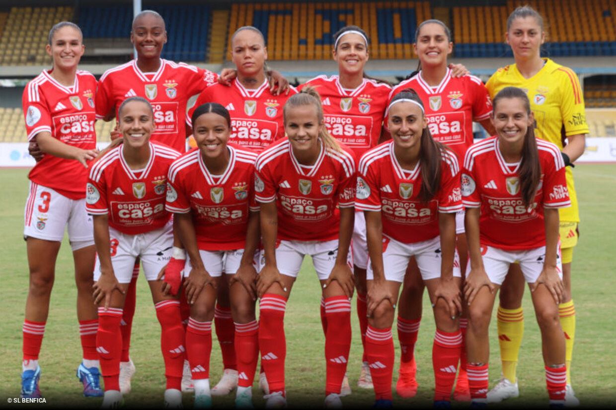 Futebol feminino: Benfica sobe para o 15.º lugar no ranking da UEFA