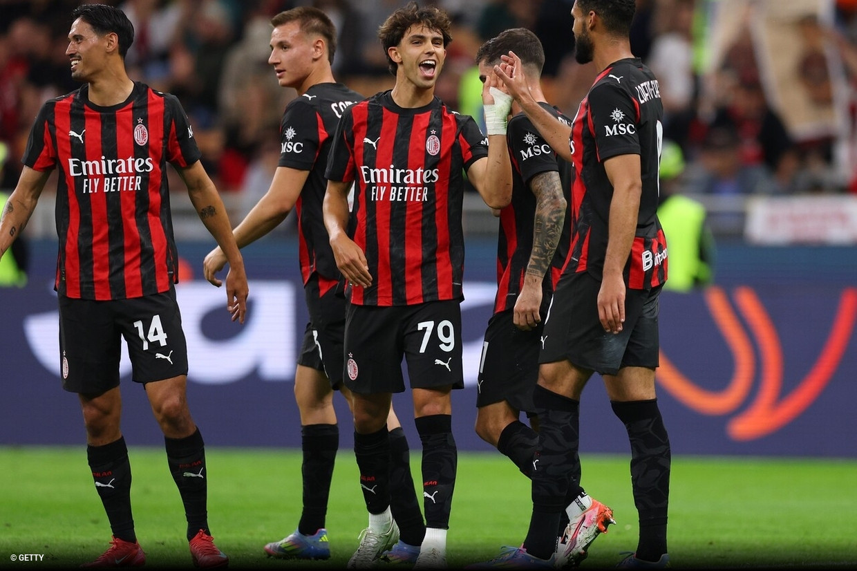 Flix marca de livre direto e ajuda Milan a encerrar Serie A com triunfo