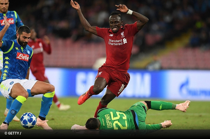 Napoli x Liverpool - Liga dos Campees 2018/2019 - Fase de GruposGrupo CJornada 2