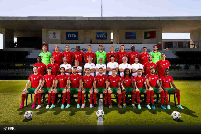 A foto oficial da Seleo Nacional para o Euro 2020